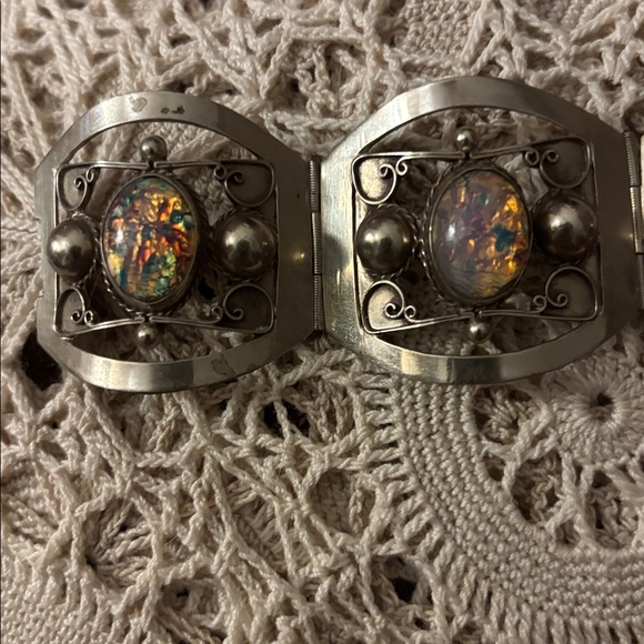 Vintage Sterling 925 Taxco link bracelet - Picture 8 of 13